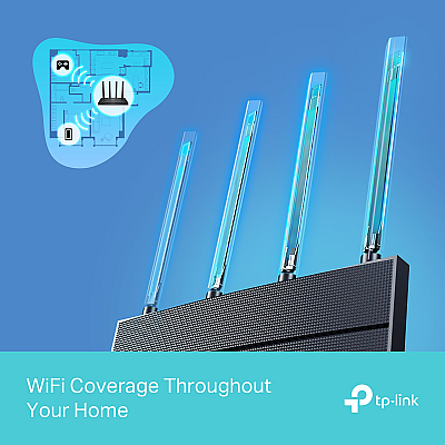 ΡΟΥΤΕΡ Archer AX12, ασύρματο WiFi6, διπλής ζώνης AX1500, 300/1201 Mbps / TP-Link ΡΟΥΤΕΡ Archer AX12, ασύρματο WiFi6, διπλής ζώνης AX1500, 300/1201 Mbps / TP-Link