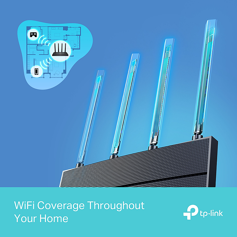 ΡΟΥΤΕΡ Archer AX12, ασύρματο WiFi6, διπλής ζώνης AX1500, 300/1201 Mbps / TP-Link ΡΟΥΤΕΡ Archer AX12, ασύρματο WiFi6, διπλής ζώνης AX1500, 300/1201 Mbps / TP-Link
