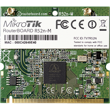 Πλακέτα/Κάρτα δρομολογητή Wi-Fi R52Nm διπλής ζώνης mini PCI, 802.11a/b/g/n, 23dBm, MMCX