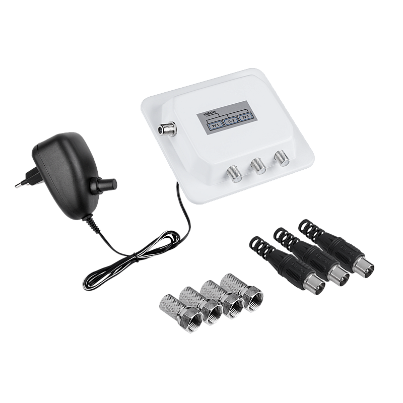 DVB-T2 και αναλογικός διαχωριστής σήματος x 3 TV