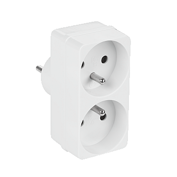 Διαχωριστής δικτύου Rebel 1 βύσματος/2 πρίζας