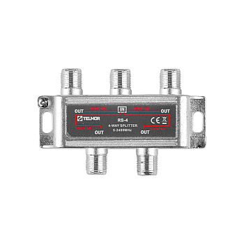 RS-4 SPLITTER 4X 2.4G DC TELMOR