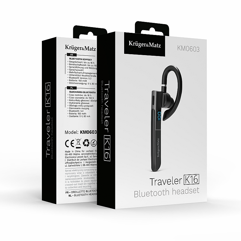 Ακουστικά Bluetooth Kruger&Matz Traveler K16