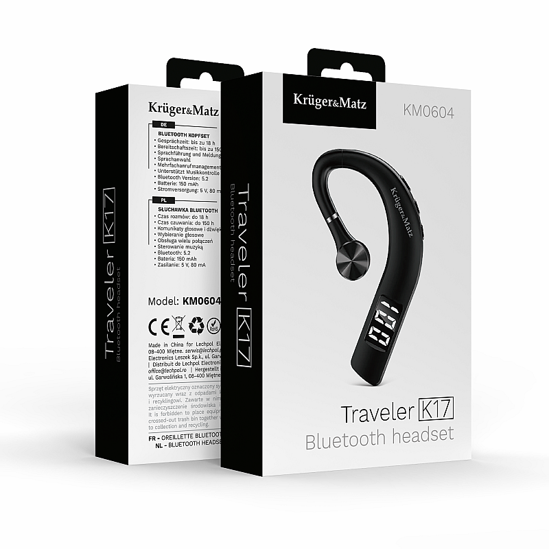 Ακουστικά Bluetooth Kruger&Matz Traveler K17