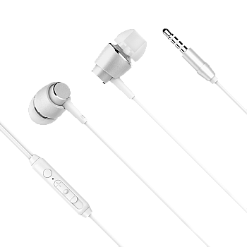 Kruger&Matz B1 in-ear ακουστικά με μικρόφωνο, λευκό