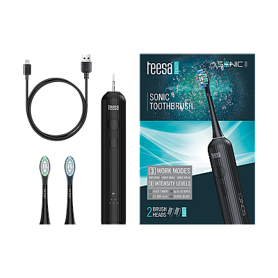 Οδοντόβουρτσα Teesa Sonic Elite Sonic Μαύρη