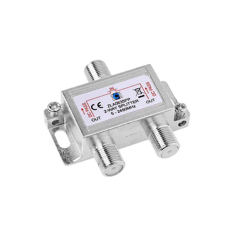 Splitter 2way 5-2450MHz power pass