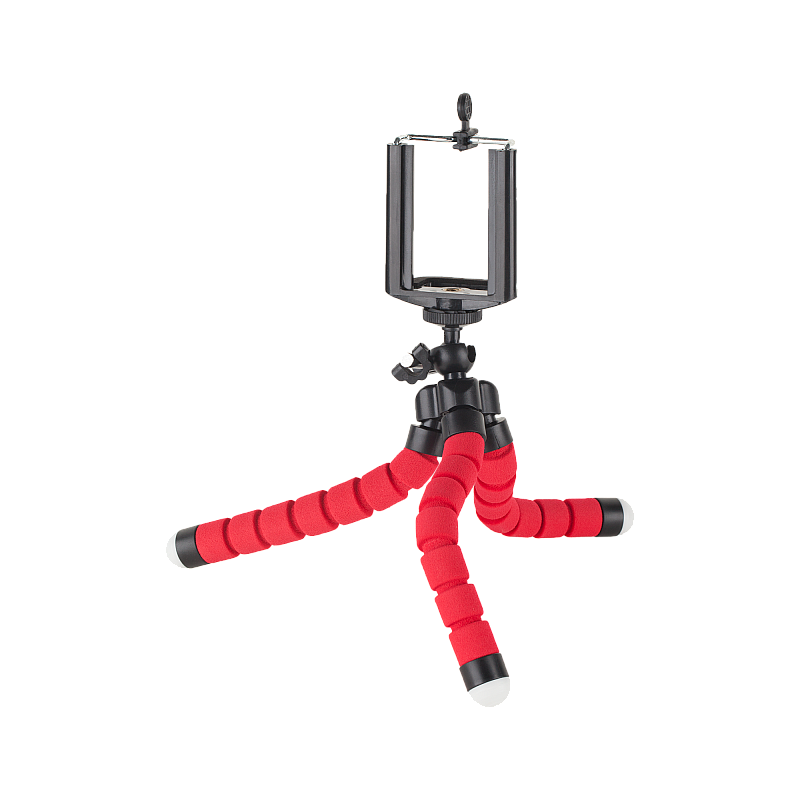 Κόκκινο τρίποδο τηλεφώνου/κάμερας Kruger&Matz