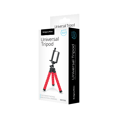 Κόκκινο τρίποδο τηλεφώνου/κάμερας Kruger&Matz