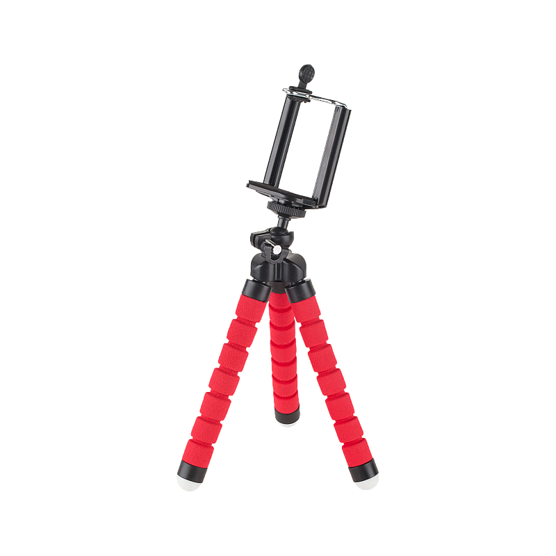 Κόκκινο τρίποδο τηλεφώνου/κάμερας Kruger&Matz