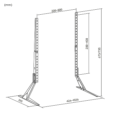 Stand - καθολικά πόδια τηλεόρασης Kruger&Matz