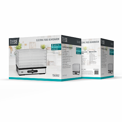 Στεγνωτήριο για μανιτάρια, λαχανικά, φρούτα, 400W, 5 κόσκινα, βιτρίνα, συναγωγή, TEESA