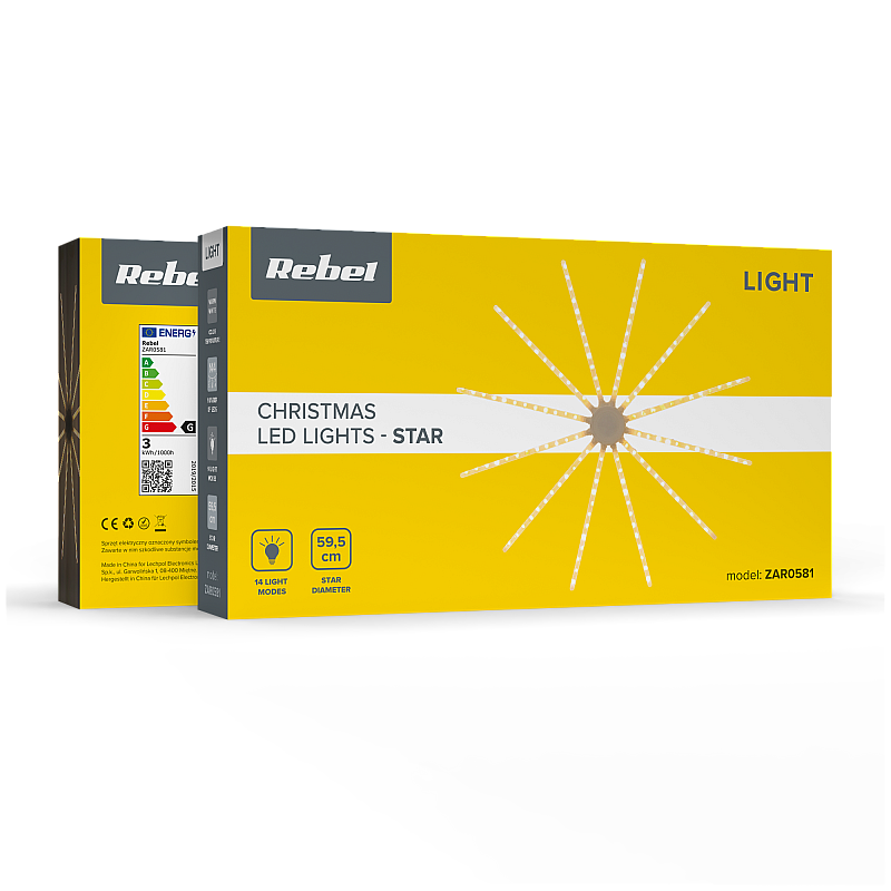 Χριστουγεννιάτικο διακοσμητικό αστέρι LED