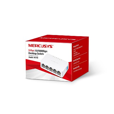 SWITCH MS105, 5 θύρες RJ45 10/100 Mbps / MERCUSYS SWITCH MS105, 5 θύρες RJ45 10/100 Mbps / MERCUSYS