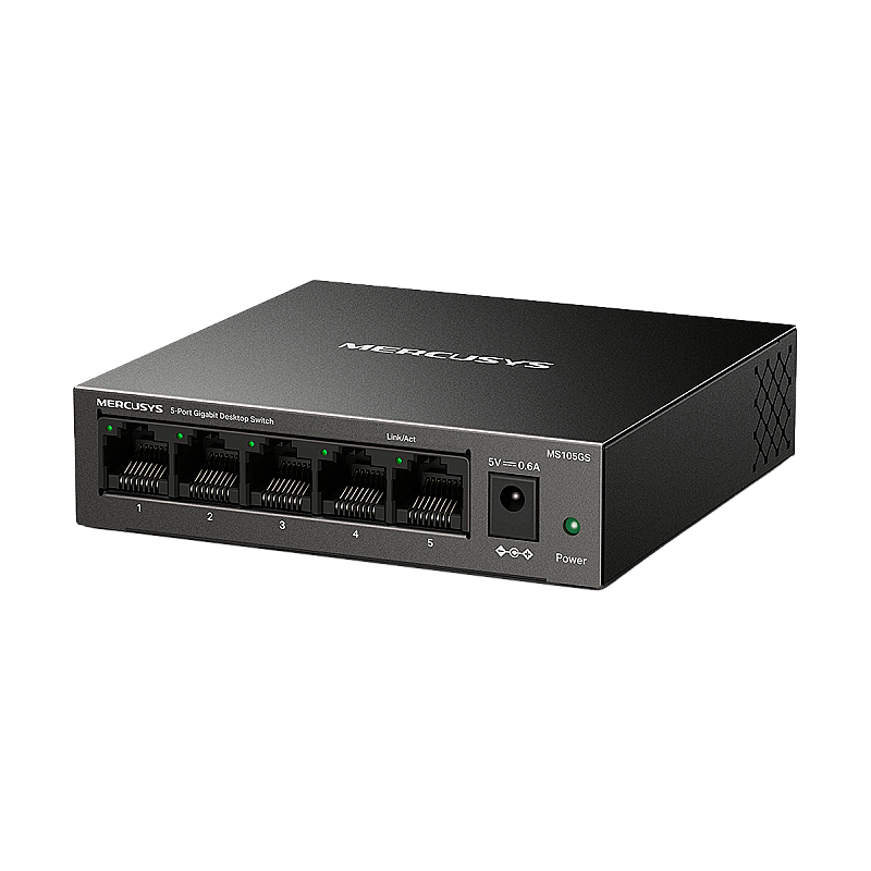 SWITCH MS105GS, 5 θύρες RJ45 10/100/1000 Mbps / MERCUSYS SWITCH MS105GS, 5 θύρες RJ45 10/100/1000 Mbps / MERCUSYS
