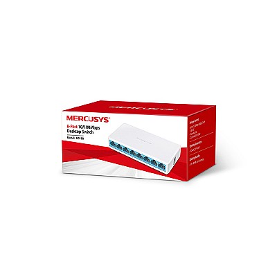 SWITCH MS108, 8 θύρες RJ45 10/100 Mbps / MERCUSYS SWITCH MS108, 8 θύρες RJ45 10/100 Mbps / MERCUSYS