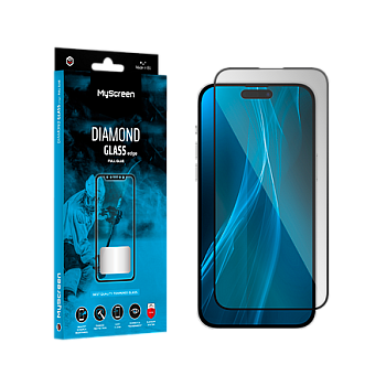 MyScreen DIAMOND GLASS LITE edge FULL GLUE μαύρο προστατευτικό γυαλί Apple iPhone 14 6.1"