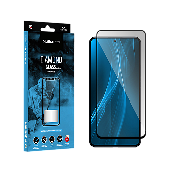 MyScreen DIAMOND GLASS LITE edge FULL GLUE μαύρο προστατευτικό γυαλί Samsung Galaxy S23 FE