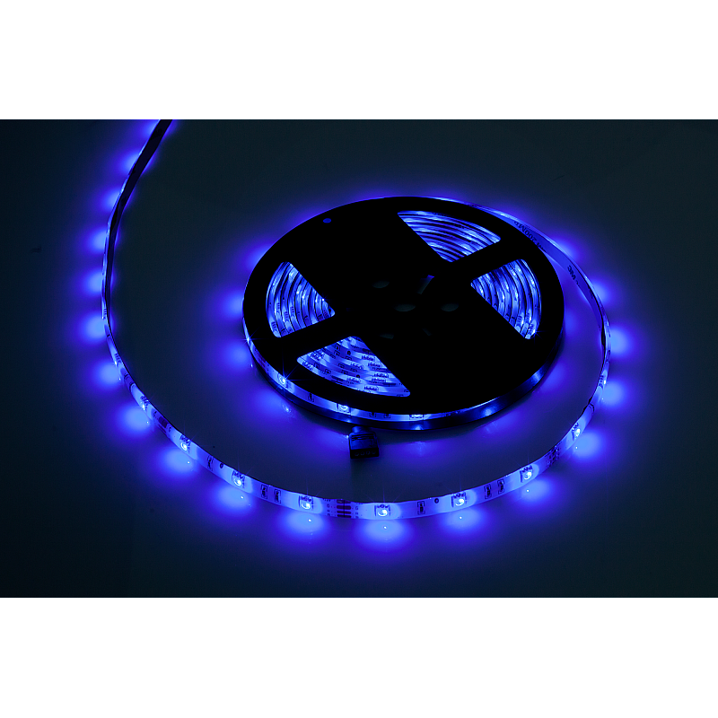 Χορδή LED 5m Rebel RGB (150x5050 SMD), αδιάβροχο -- λευκό PCB