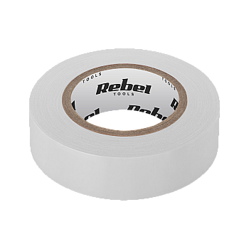 REBEL αυτοκόλλητη μονωτική ταινία (0,13 mm x 19 mm x 10 yd) λευκή