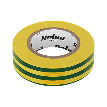 REBEL αυτοκόλλητη μονωτική ταινία (0,13 mm x 19 mm x 20 yd) κιτρινοπράσινη