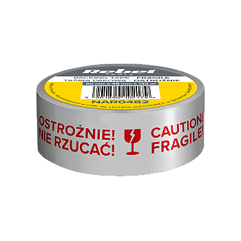 Ταινία συσκευασίας CAUTION REBEL GLASS (50mic x 48 mm x 132 m)