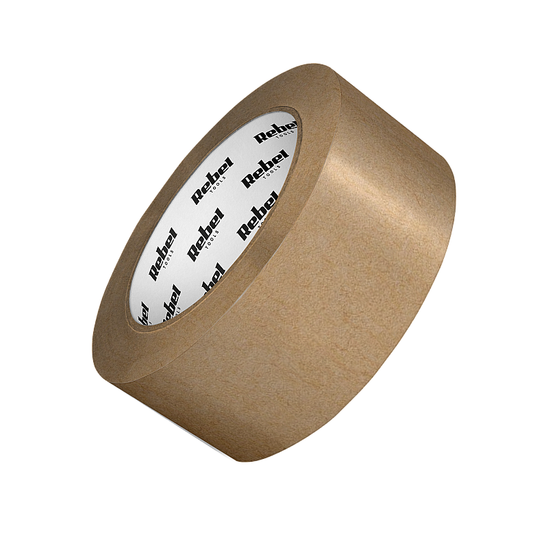 Χάρτινη ταινία συσκευασίας REBEL kraft (120mic x 48 mm x 50 m)