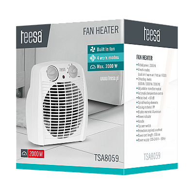 Termowentylator Teesa (800, 1200, 2000W)