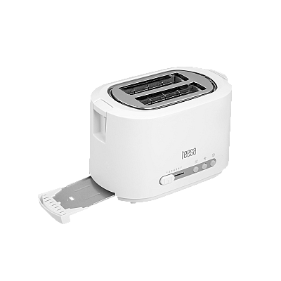 TEESA TSA3302 2 Θέσεων 850 W Λευκό Φρυγανιέρα