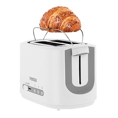 TEESA TSA3302 2 Θέσεων 850 W Λευκό Φρυγανιέρα