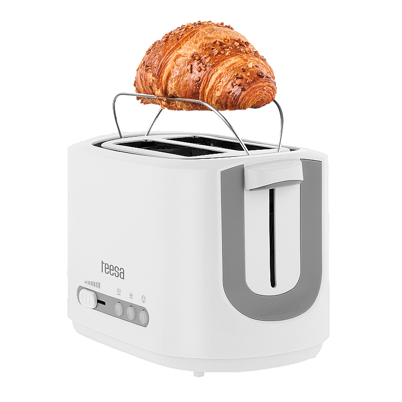 TEESA TSA3302 2 Θέσεων 850 W Λευκό Φρυγανιέρα