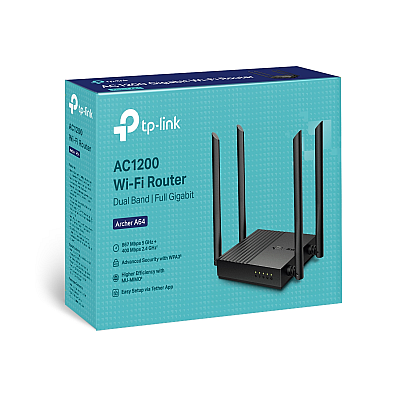 TP-LINK AC1200 A64 Dual Band Wireless Router, 400/867Mbps TP-LINK AC1200 A64 Dual Band Wireless Router, 400/867Mbps