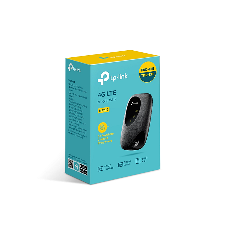 Φορητό σημείο πρόσβασης LTE TP-LINK M7200 Φορητό σημείο πρόσβασης LTE TP-LINK M7200