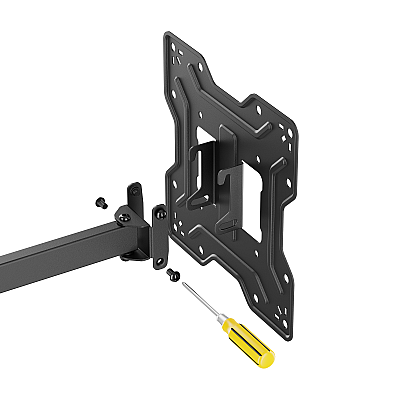 Βάση τοίχου 23-43 ίντσες μαύρη LPA41-221 (κάθετη και οριζόντια ρύθμιση)