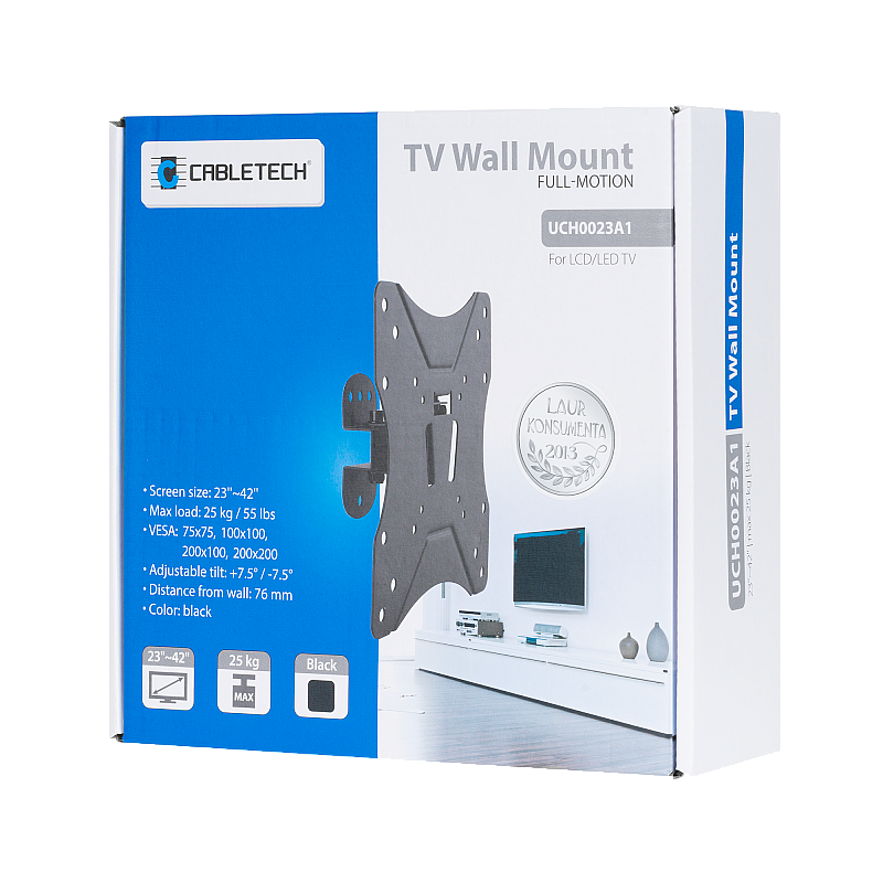 Μαύρη βάση τοίχου - 23"-42"