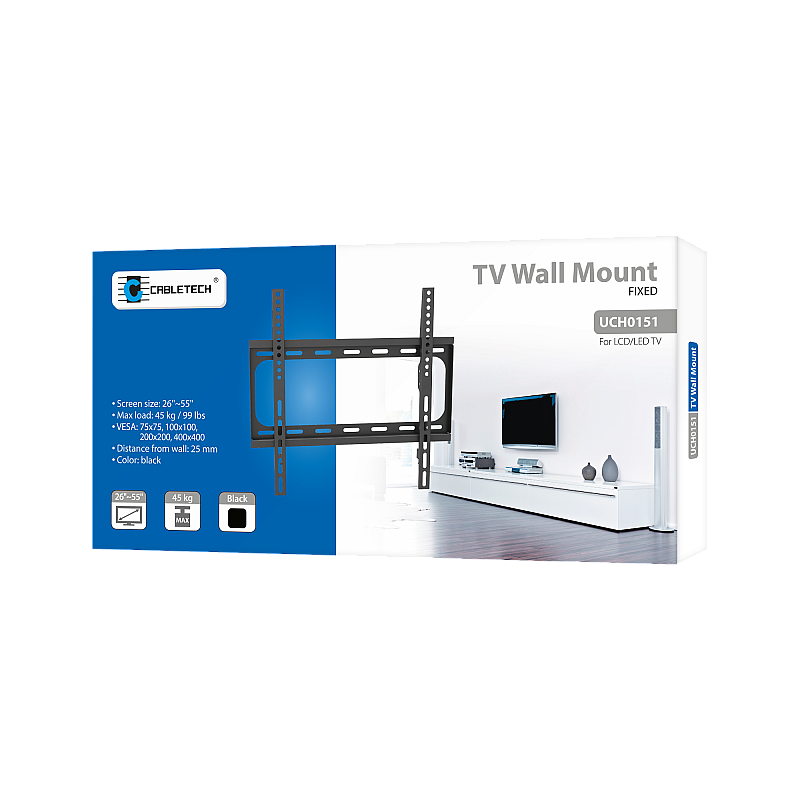 Universal επιτοίχια βάση για τηλεόραση LED (26-55") LP34-44F