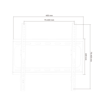 Universal επιτοίχια βάση για τηλεόραση LED (26-55") LP34-44F