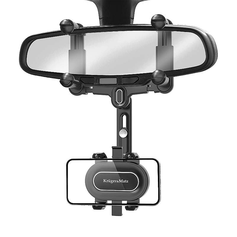 Universal θήκη τηλεφώνου Kruger&Matz KM1372 τοποθετημένη σε καθρέφτη