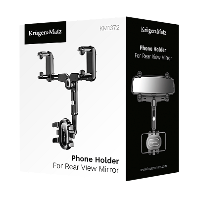 Universal θήκη τηλεφώνου Kruger&Matz KM1372 τοποθετημένη σε καθρέφτη