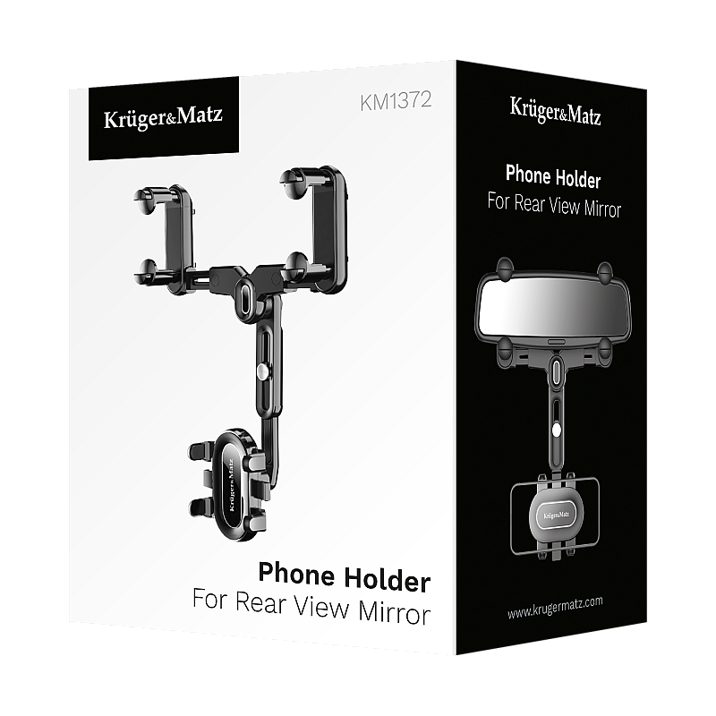 Universal θήκη τηλεφώνου Kruger&Matz KM1372 τοποθετημένη σε καθρέφτη