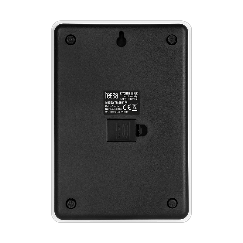 Ζυγαριά κουζίνας από λευκό γυαλί