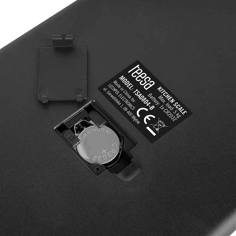 Μαύρη γυάλινη ζυγαριά κουζίνας