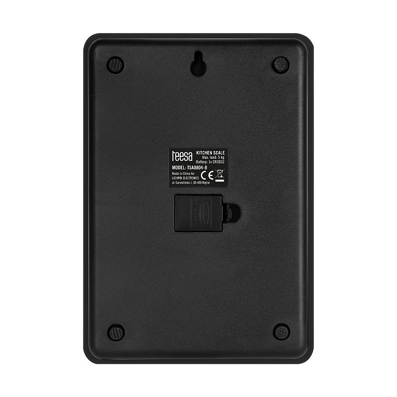 Μαύρη γυάλινη ζυγαριά κουζίνας