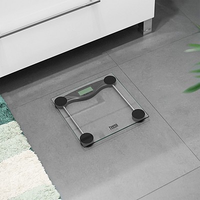 Γυάλινη ζυγαριά μπάνιου