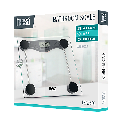 Γυάλινη ζυγαριά μπάνιου