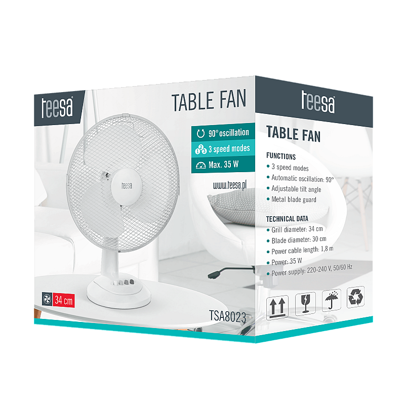 Επιτραπέζιο ανεμιστήρα Teesa