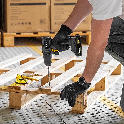 Τρυπάνι μπαταρίας χωρίς ψήκτρες και κατσαβίδι 20V