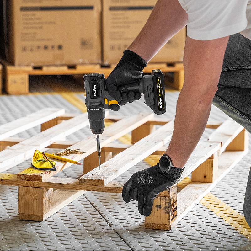 Τρυπάνι μπαταρίας χωρίς ψήκτρες και κατσαβίδι 20V