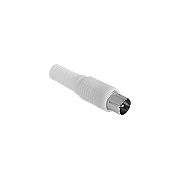 Μακρύ λευκό βύσμα κεραίας τηλεόρασης Cabletech