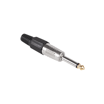 Βύσμα γρύλου 6.3 μονόχρωμο HQ μαύρο